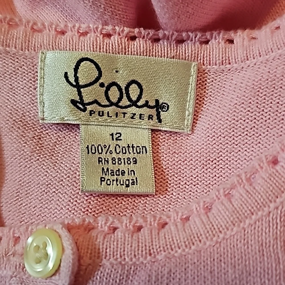 Lilly Pulitzer Long Sleeved Knit Vintage Cardigan
